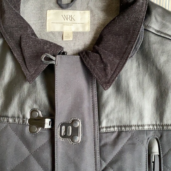 Work. Rest. Karma. Black Quilted Field Jacket - Picture 3 of 3